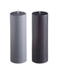 smoke + storm | escc medium pillar candle | soy - blend unscented candles - porter green | style + sustainability