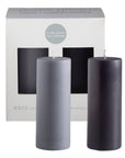 smoke + storm | escc small pillar candle | soy - blend unscented candles - porter green | style + sustainability