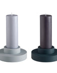 Smoke + Storm | Flipp large | Silicone Unbreakable Candle Holder Set - porter green | style + sustainability
