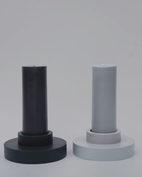 Smoke + Storm | Flipp Lrg | Silicone Unbreakable Candle Holder Set - porter green | style + sustainability