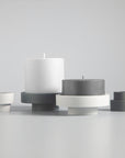 Smoke + Storm | Flipp large | Silicone Unbreakable Candle Holder Set - porter green | style + sustainability