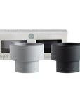 Smoke + Storm | Flipp small | Silicone Unbreakable Candle Holder Set - porter green | style + sustainability
