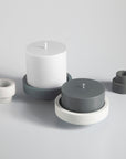 Smoke + Storm | Flipp small | Silicone Unbreakable Candle Holder Set - porter green | style + sustainability