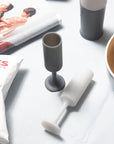 smoke + storm | seff | silicone unbreakable champagne flute - porter green | style + sustainability