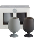 smoke + storm | stemm | silicone unbreakable wine glasses - porter green | style + sustainability