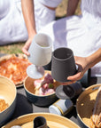 smoke + storm | swepp | silicone unbreakable wine glasses - porter green | style + sustainability