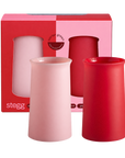 cherry + blush | stegg | silicone unbreakable highball glasses - porter green | style + sustainability