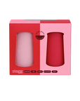 cherry + blush | stegg | silicone unbreakable highball glasses - porter green | style + sustainability