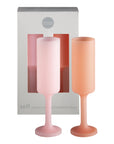 peach + petal | seff | unbreakable silicone champagne flute | porter green, champagne flutes, unbreakable champagne flutes, champagne flute glasses, coloured champagne glasses, champagne flutes australia