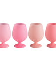 rose | stemm | silicone unbreakable wine glasses - porter green | style + sustainability