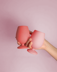 rose | stemm | silicone unbreakable wine glasses - porter green | style + sustainability