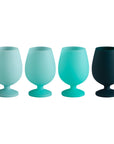 sarcelle | stemm | silicone unbreakable wine glasses - porter green | style + sustainability
