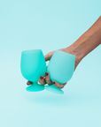 sarcelle | stemm | silicone unbreakable wine glasses - porter green | style + sustainability