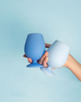 bleuet | stemm | silicone unbreakable wine glasses - porter green | style + sustainability