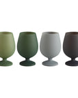 foret | stemm | silicone unbreakable wine glasses - porter green | style + sustainability