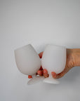 gris | stemm | silicone unbreakable wine glasses - porter green | style + sustainability
