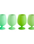 menthe | stemm | silicone unbreakable wine glasses - porter green | style + sustainability