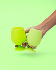 menthe | stemm | silicone unbreakable wine glasses - porter green | style + sustainability