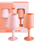 blanc + dove | mecc | silicone unbreakable cocktail glasses - porter green | style + sustainability