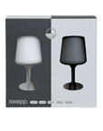 smoke + storm | swepp | silicone unbreakable wine glasses - porter green | style + sustainability