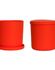 bright orange | swipp 1 | silicone unbreakable pot planter