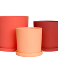 muted orange | swipp 1 | silicone unbreakable pot planter