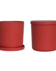muted orange | swipp 1 | silicone unbreakable pot planter