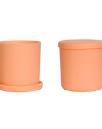 muted orange | swipp 1 | silicone unbreakable pot planter