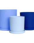 blue | swipp 1 | silicone unbreakable pot planter