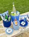 blue | swipp 1 | silicone unbreakable pot planter
