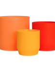 bright orange | swipp 3 | silicone unbreakable pot planter