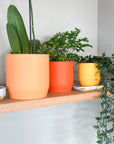 bright orange | swipp 3 | silicone unbreakable pot planter