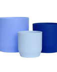 blue | swipp 3 | silicone unbreakable pot planter