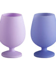 tanzanite + amethyst | stemm | silicone unbreakable wine glasses - porter green | style + sustainability