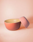 terra + peach | bebb | biodegradable bamboo bowls - porter green | style + sustainability