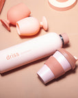 terra + peach | driss | insulated stainless steel water bottle - porter green | style + sustainability