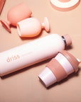 terra + peach | driss | insulated stainless steel water bottle - porter green | style + sustainability