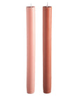 terra + peach | escc dinner candle | soy - blend unscented candles - porter green | style + sustainability