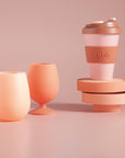 terra + peach | fegg | silicone unbreakable glasses - porter green | style + sustainability
