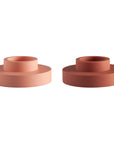 Terra + Peach | Flipp large | Silicone Unbreakable Candle Holder Set - porter green | style + sustainability
