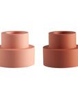 Terra + Peach | Flipp small | Silicone Unbreakable Candle Holder Set - porter green | style + sustainability