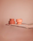 Terra + Peach | Flipp small | Silicone Unbreakable Candle Holder Set - porter green | style + sustainability