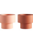Terra + Peach | Flipp small | Silicone Unbreakable Candle Holder Set - porter green | style + sustainability