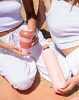 terra + peach | urbb | biodegradable bamboo coffee cup - porter green | style + sustainability