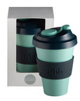 mist + ink | urbb | biodegradable bamboo coffee cup | porter green, biodegradable coffee cups. bamboo coffee cup, reusable coffee cup australia, 12oz coffee cup, leak proof coffee cup