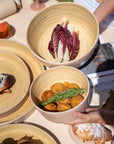 wheat + oat | bebb | biodegradable bamboo bowls - porter green | style + sustainability