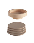 wheat + oat | ciss | unbreakable silicone coasters - porter green | style + sustainability