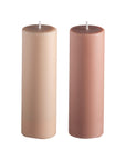 wheat + oat | escc medium pillar candle | soy - blend unscented candles - porter green | style + sustainability