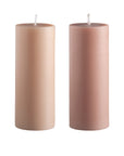 wheat + oat | escc small pillar candle | soy - blend unscented candles - porter green | style + sustainability