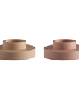Wheat + Oat | Flipp large | Silicone Unbreakable Candle Holder Set - porter green | style + sustainability